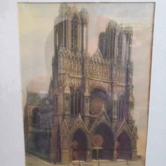 Late 1800s era print framed in a wood glass frame - Picture 2 of 8